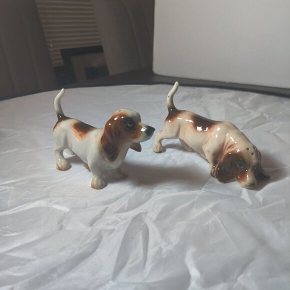 Hound Dog Salt & Pepper Set by Lefton. Vintage Victoria Co. Japan - Picture 7 of 7